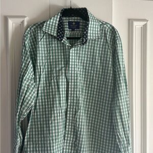 Christian aujard Green Checkered Men's Shirt